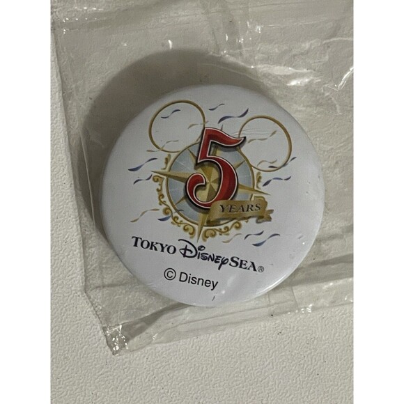 Tokio Disney Sea 5 Years JAPAN Button New ULTRA RARE - Picture 5 of 5